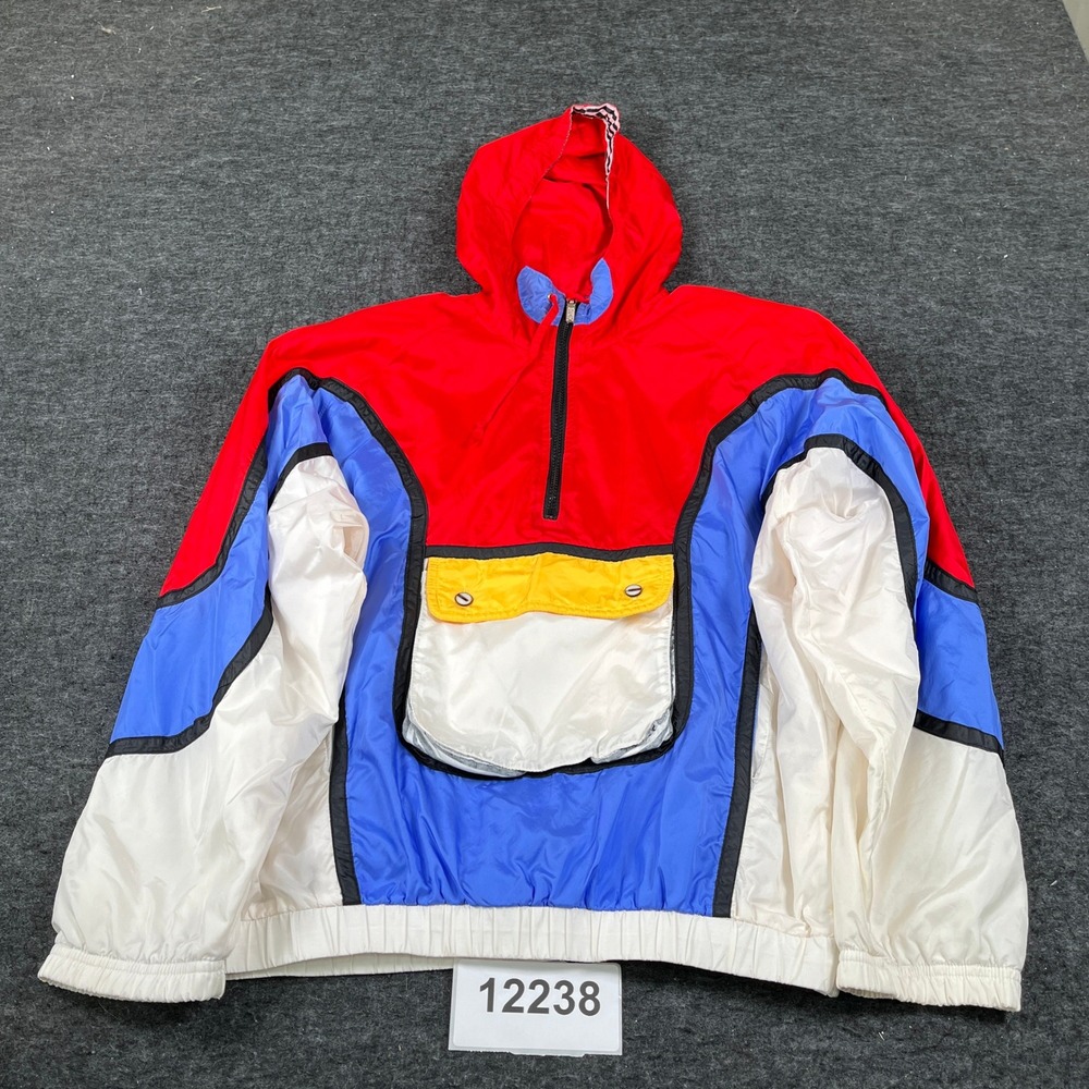 Vintage Head Sportswear Windbreaker Jacket Mens Small Multicolor Colorblock
